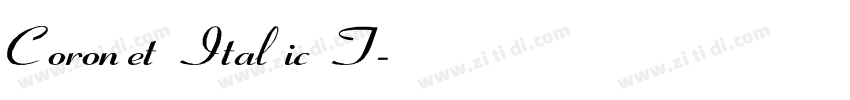 Coronet Italic T字体转换